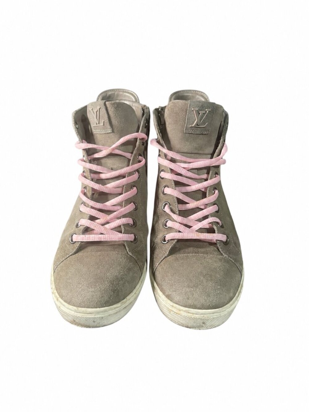 Louis Vuitton Monogram High Top Sneakers Designer Shoes Size 9.5 - Picture 2 of 5